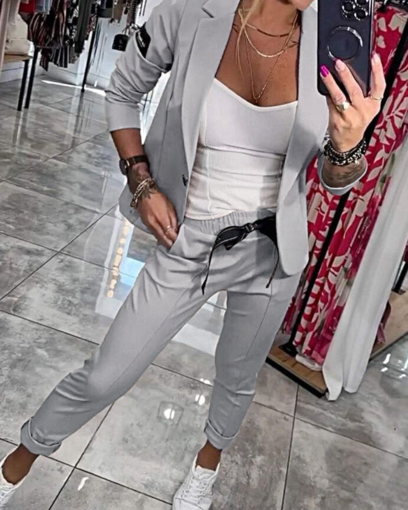 Malou | Stilfuldt Blazer & Jogger Sæt