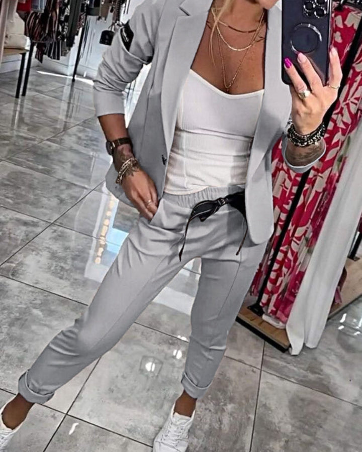Malou | Stilfuldt Blazer & Jogger Sæt