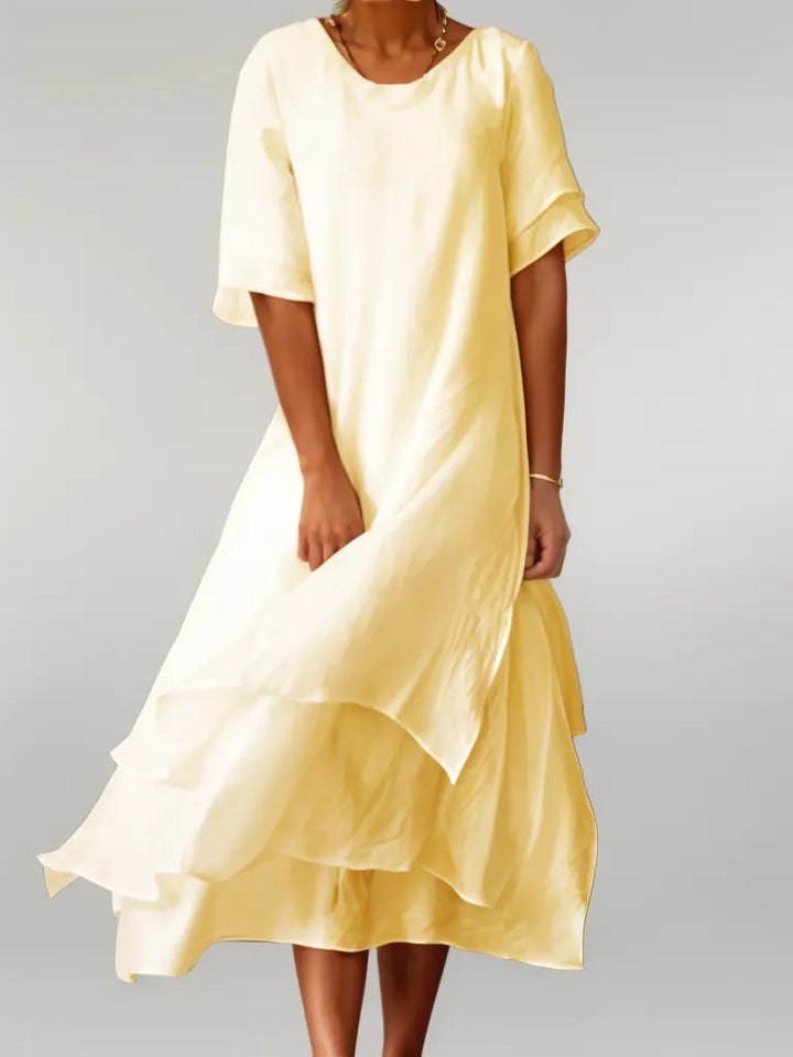 Isabella | Elegant Bomulds Maxi Kjole