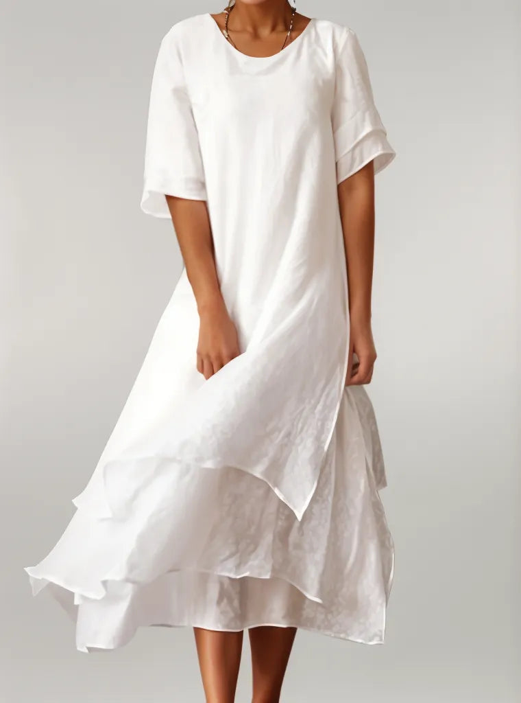 Isabella | Elegant Bomulds Maxi Kjole