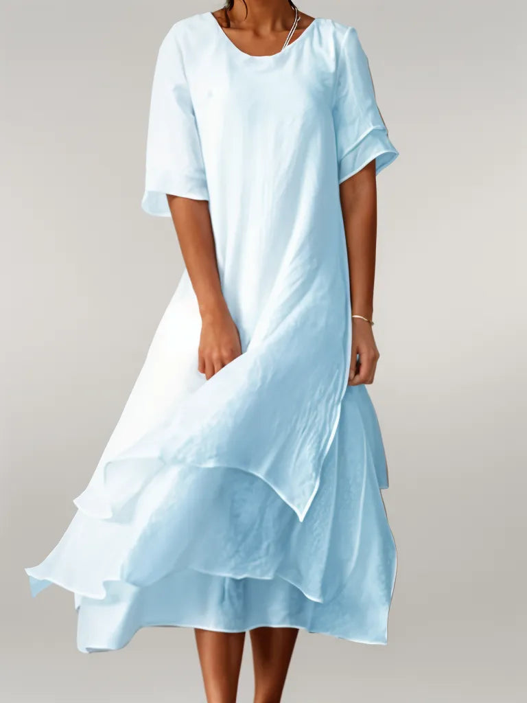 Isabella | Elegant Bomulds Maxi Kjole