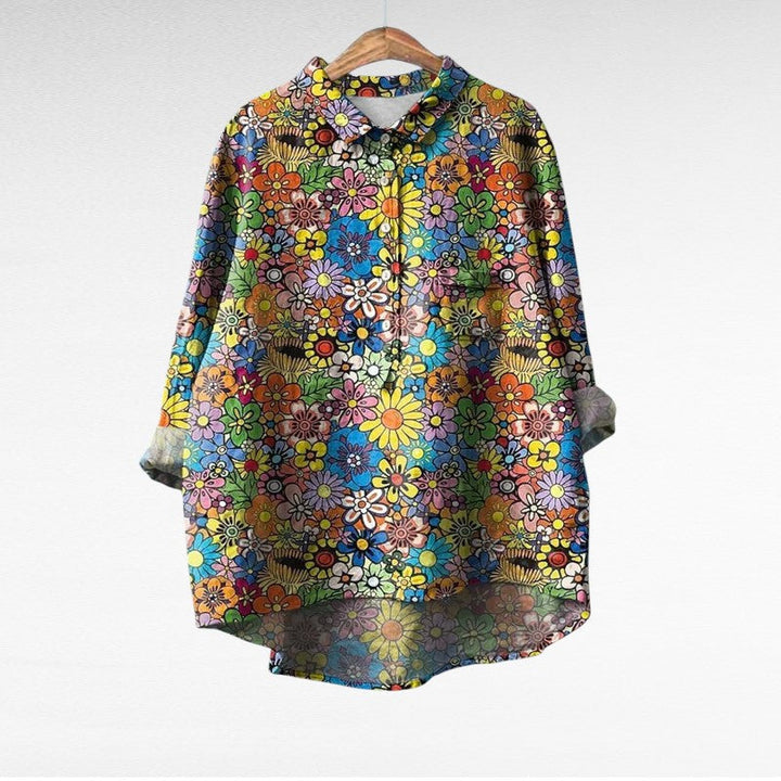 Rose | Klassisk Blomster Bluse