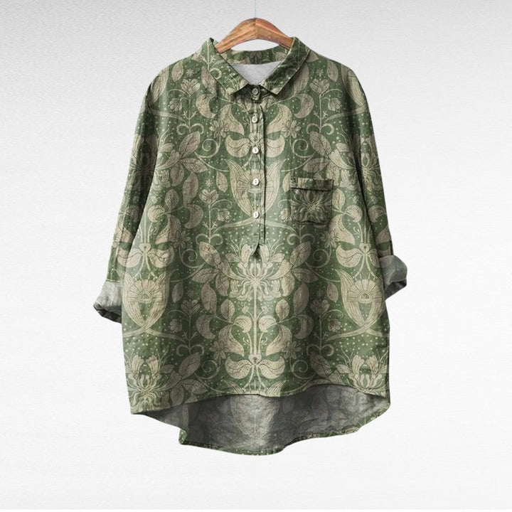 Rose | Klassisk Blomster Bluse