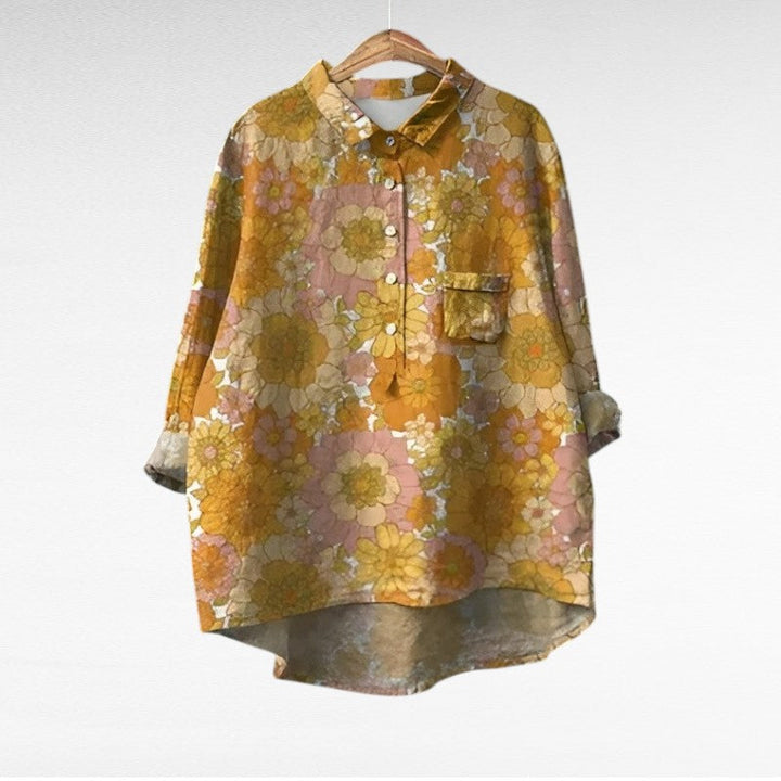 Rose | Klassisk Blomster Bluse