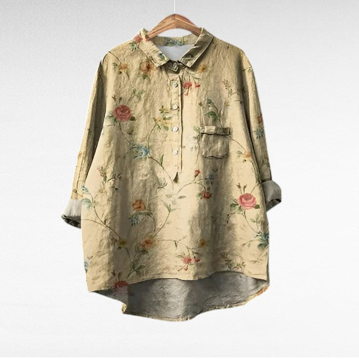 Rose | Klassisk Blomster Bluse