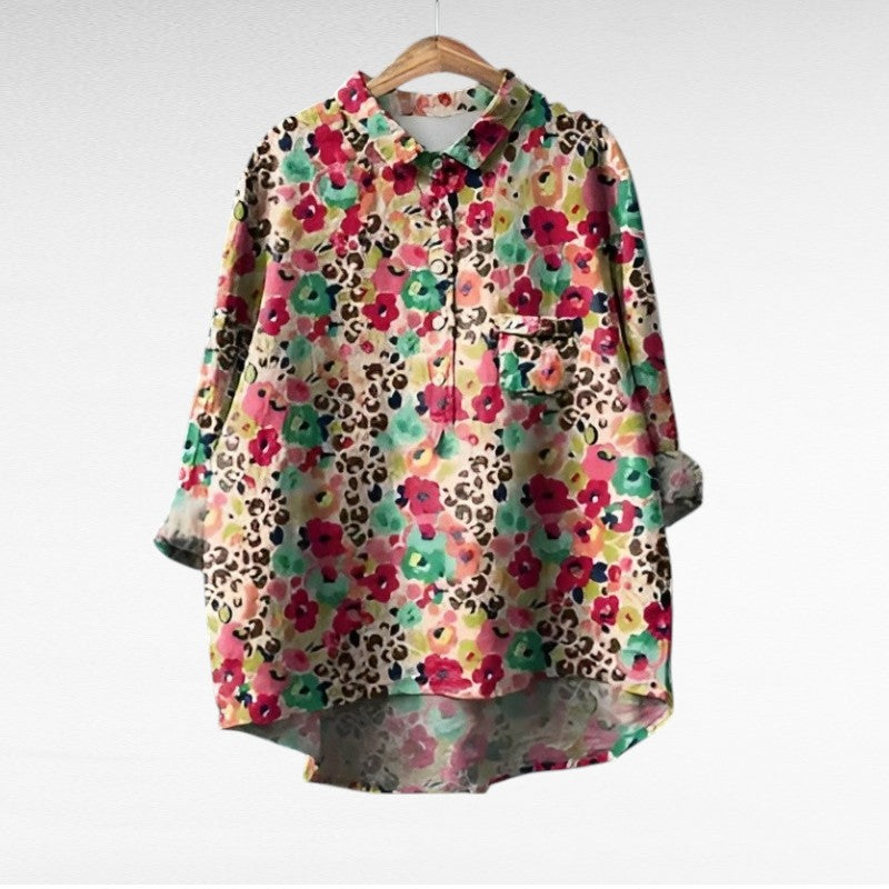Rose | Klassisk Blomster Bluse
