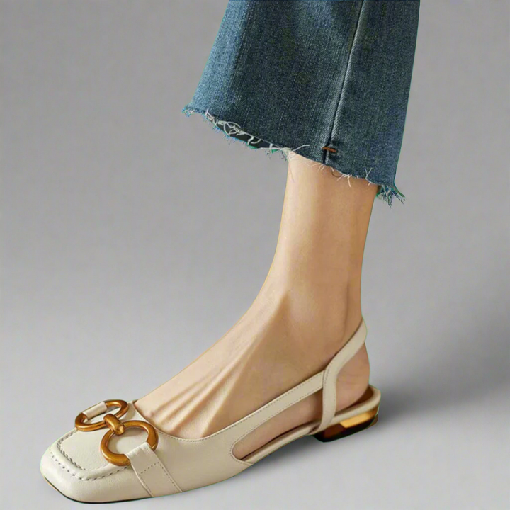 Adelrun | Elegante Ortopædiske Blokhæl Sandaler