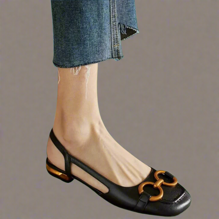 Adelrun | Elegante Ortopædiske Blokhæl Sandaler