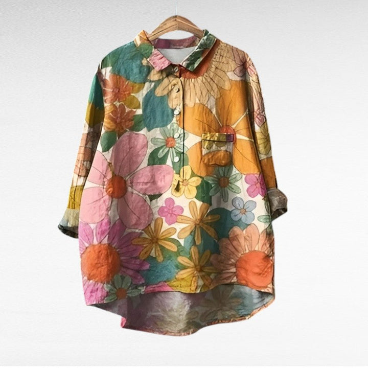 Emma | Klassisk Blomster Bluse