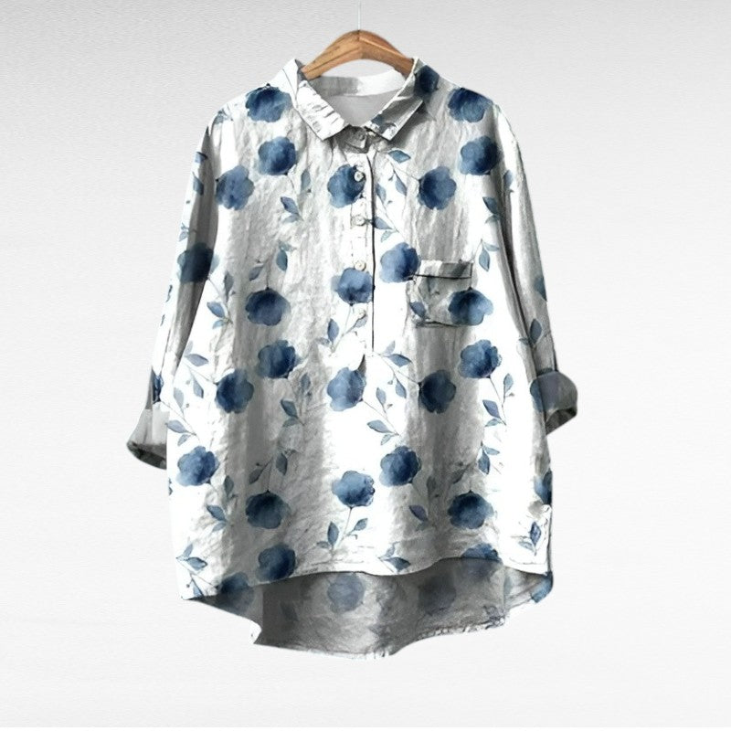 Emma | Klassisk Blomster Bluse