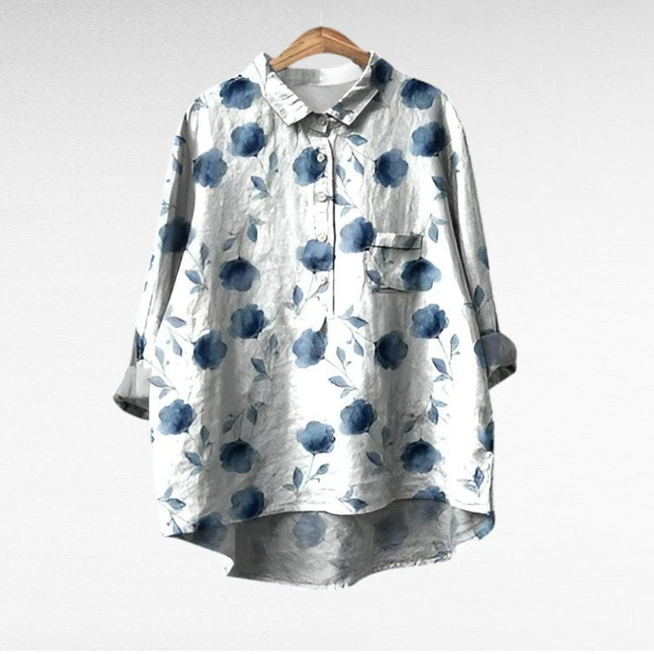 Emma | Klassisk Blomster Bluse