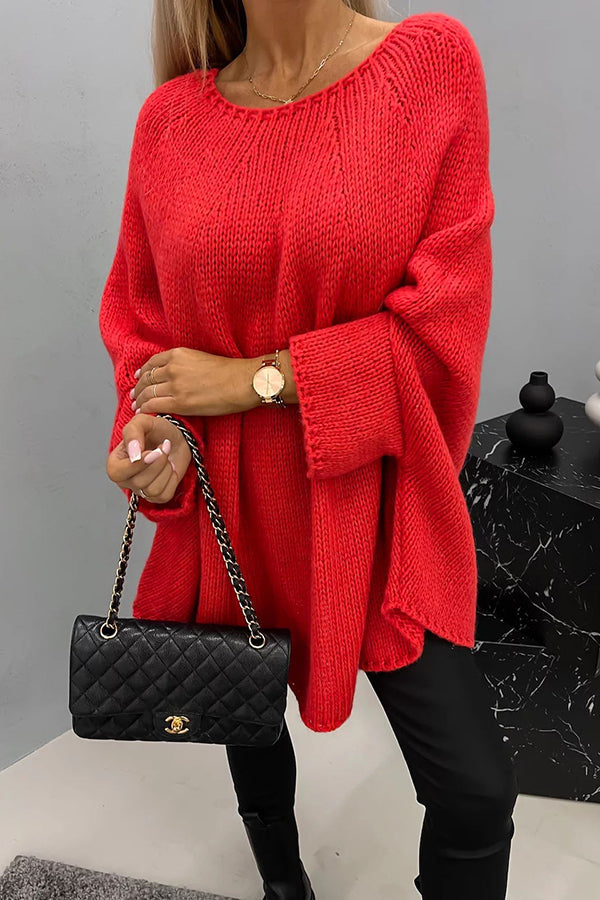 Susie | Stilfuld Oversized Striktrøje