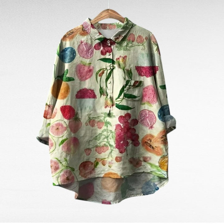 Emma | Klassisk Blomster Bluse