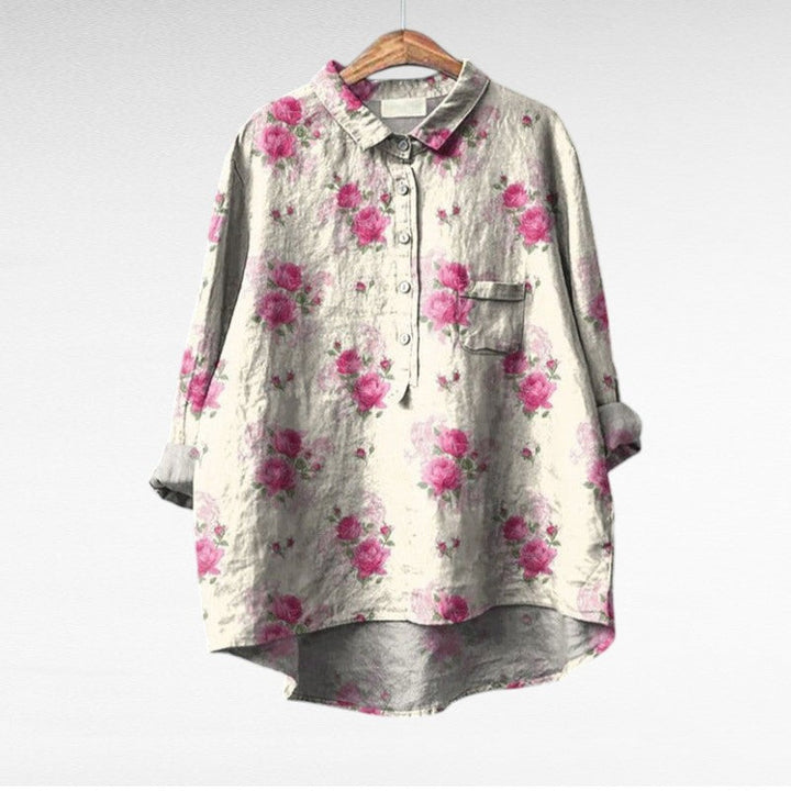 Lucia | Klassisk Blomster Bluse