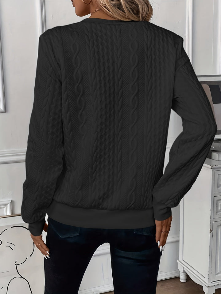 Zoey | Stilfuld Kabelstrikket Zip-Sweater