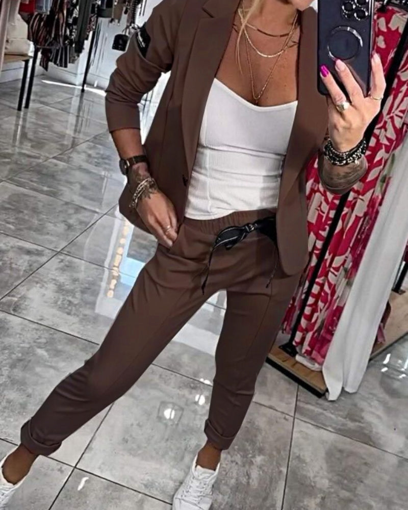 Malou | Stilfuldt Blazer & Jogger Sæt