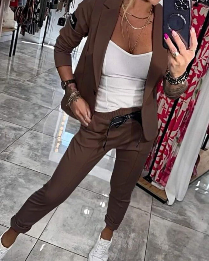 Malou | Stilfuldt Blazer & Jogger Sæt
