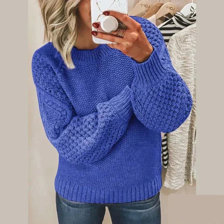 Kayla | Stilfuld Tekstureret Strik-Sweater