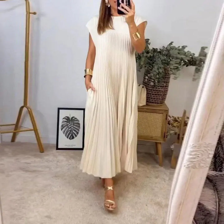 Linnea | Plisseret Maxi Kjole