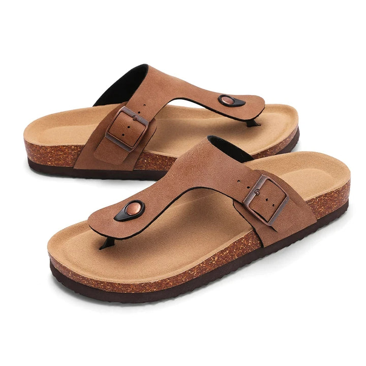 Capri | Tå-Post Cork Sandaler