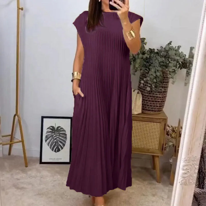 Linnea | Plisseret Maxi Kjole