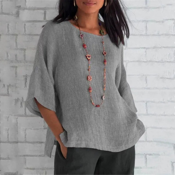 Sophia | Luftig Hør Bluse
