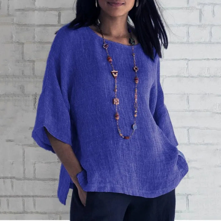 Sophia | Luftig Hør Bluse