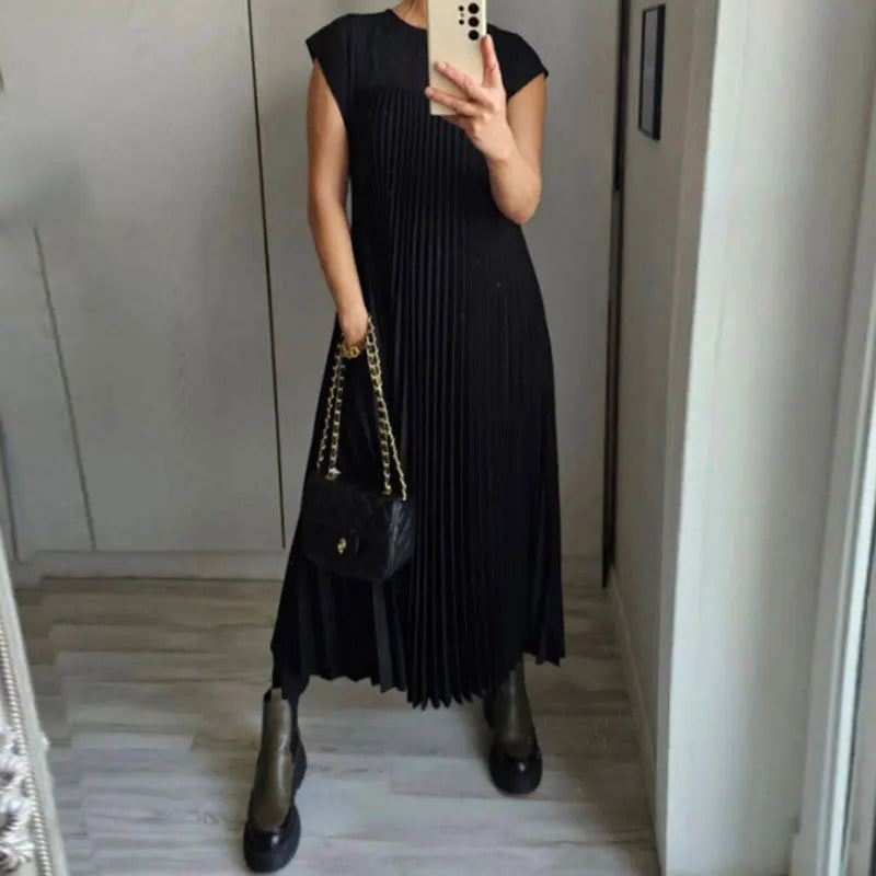 Linnea | Plisseret Maxi Kjole