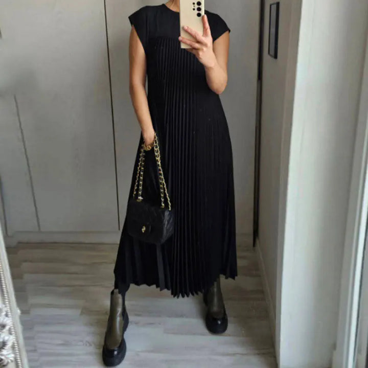 Linnea | Plisseret Maxi Kjole