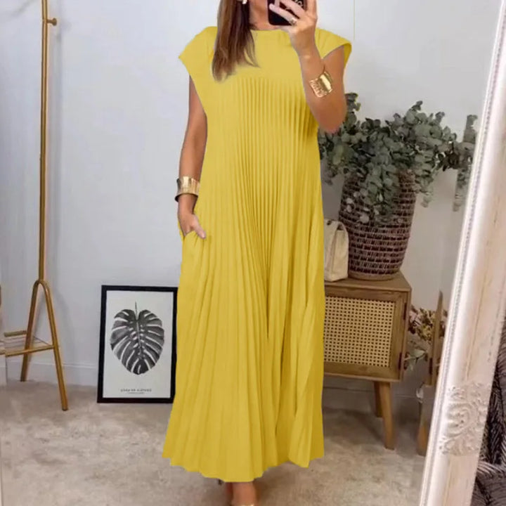 Linnea | Plisseret Maxi Kjole