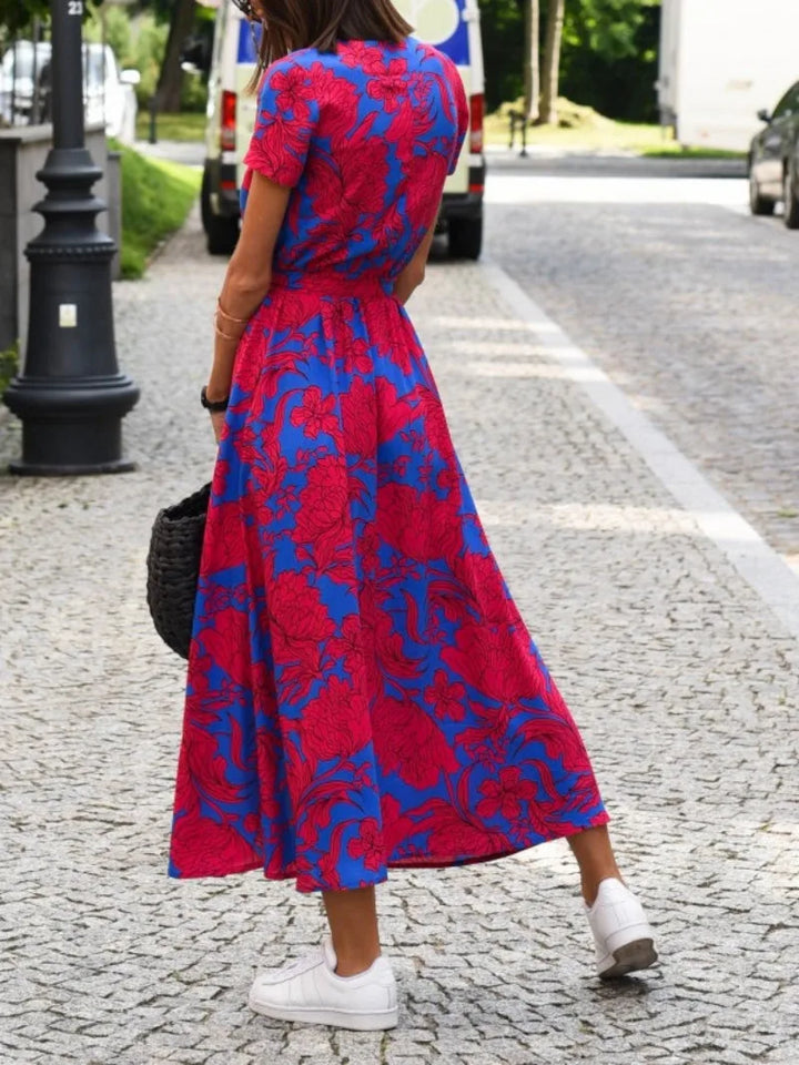 Tina | Blomster Wrap Kjole