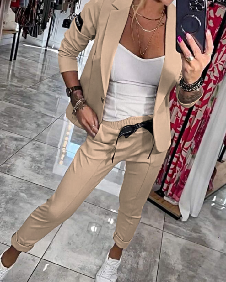 Malou | Stilfuldt Blazer & Jogger Sæt
