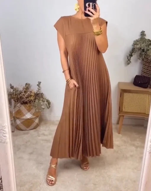 Linnea | Plisseret Maxi Kjole